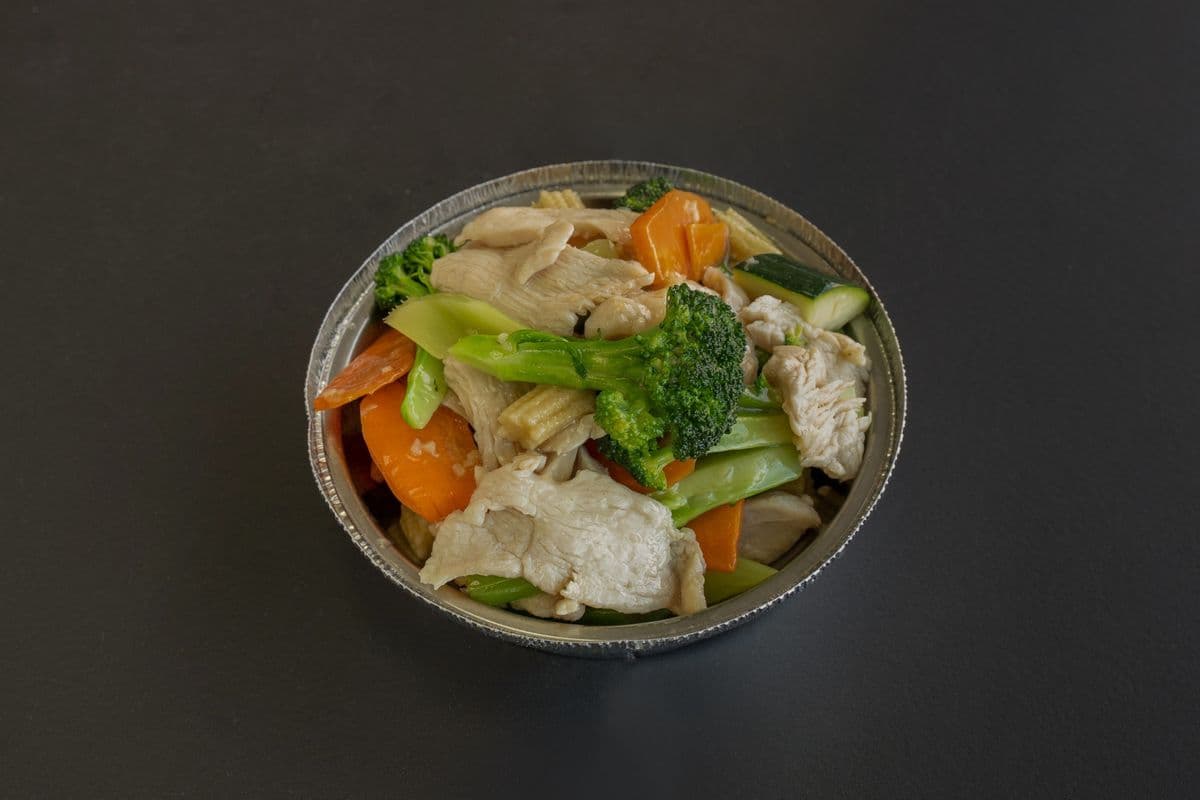 53. Sliced Chicken with Mixed Vegetables