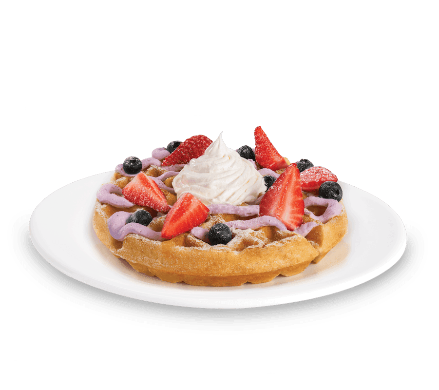 Philly Blueberry Cream Cheese Waffle