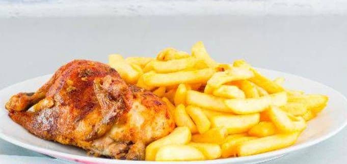 BBQ Chicken Leg with Fries