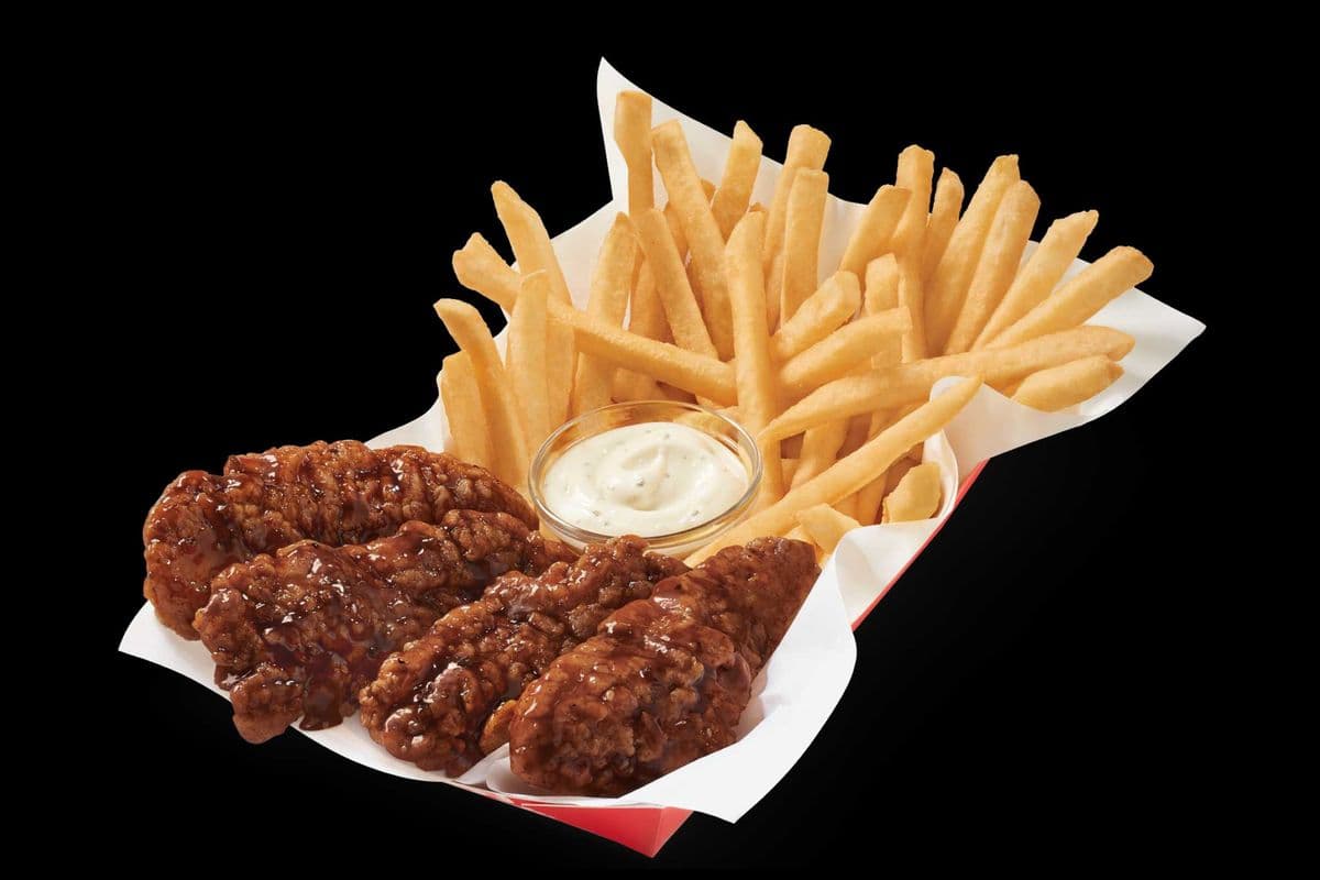 LIMITED TIME! Korean BBQ Glazed Sauced & Tossed Chicken Strip Basket