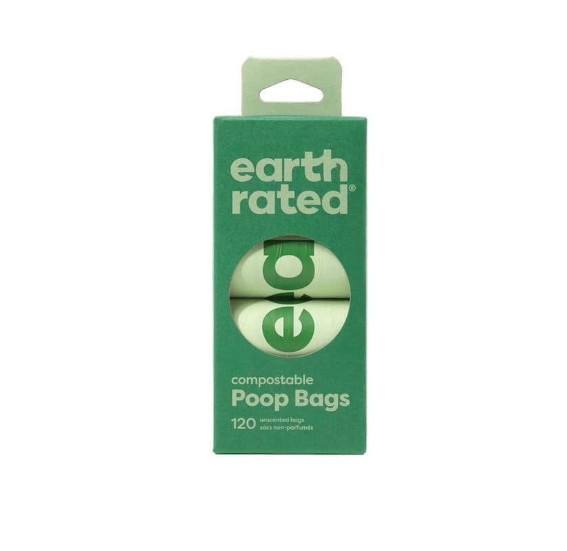 Earth Rated Certified Compostable Poop Bags 120 Bags