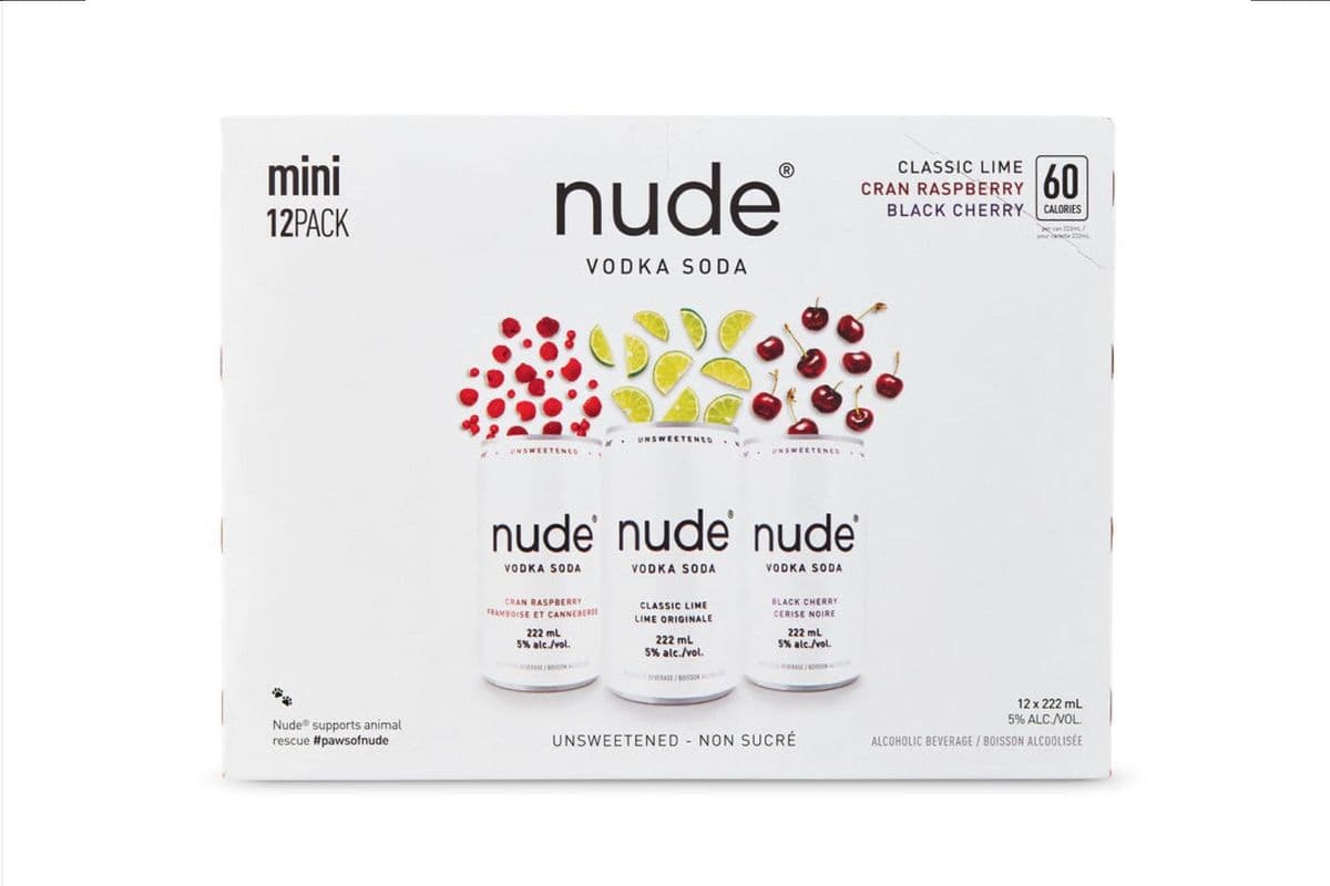 Nude Vodka Soda Mini (12x222ml) (12 x 222mL Cans)