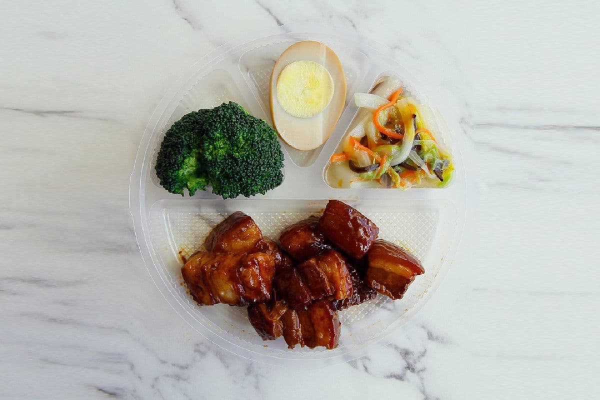 Stew Pork in Brown Sauce Bento Box 紅燒肉便當