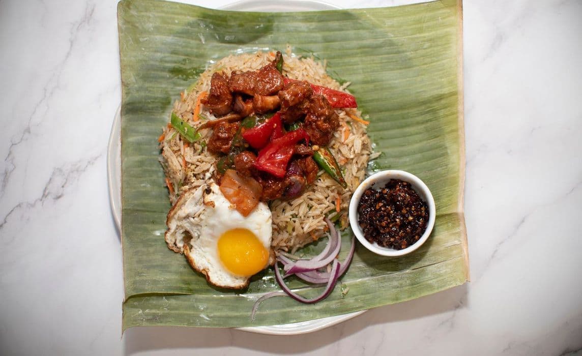 Egg Fried Rice w/ Devil Chicken