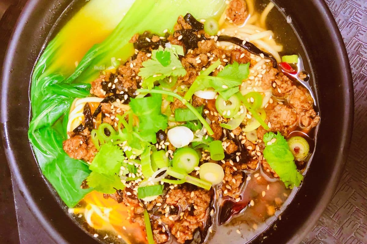 A5 Pork and Black Mushroom Noodles (Less Spicy)