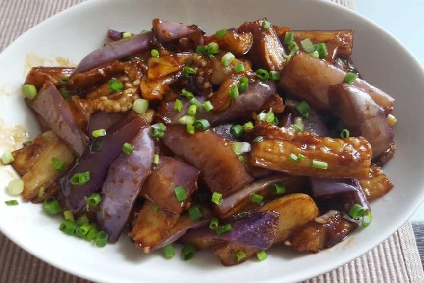 Braised Eggplant Slices 油焖茄子
