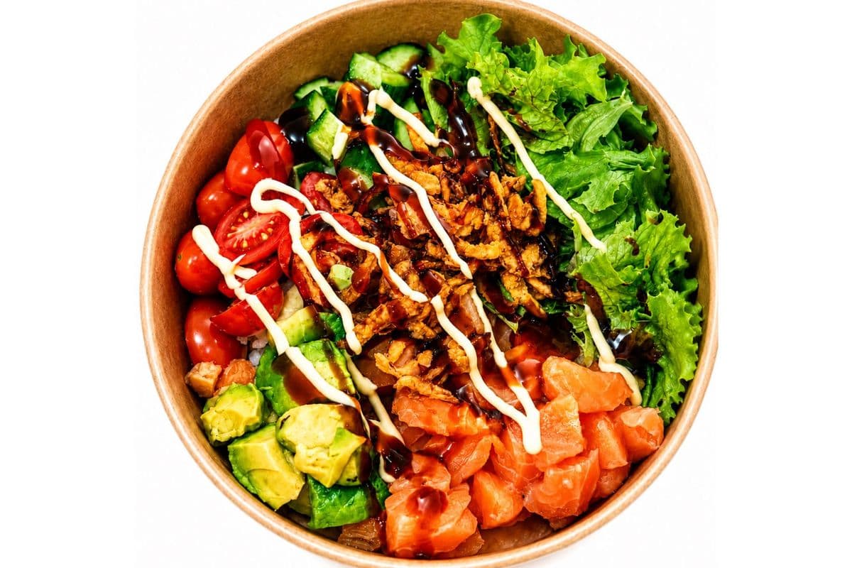 Crunchy Salmon Poke Bowl