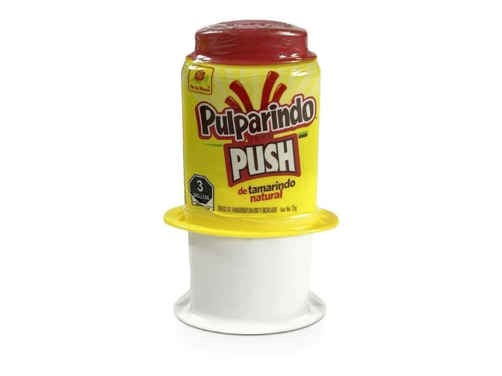 Pulparindo Push Tamarind Mexican Salty and Spicy Push Pop Candy Paste 35g