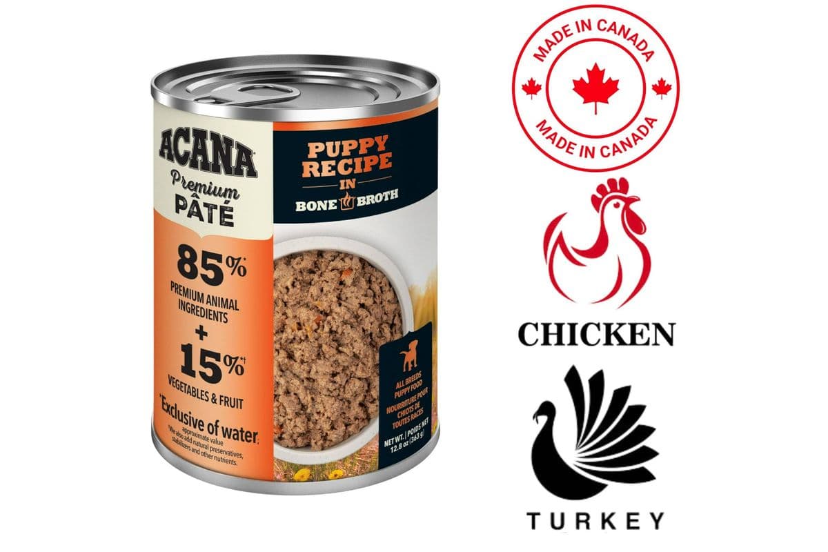 Acana Puppy in Bone Broth Canned Dog Food (12.8 oz)