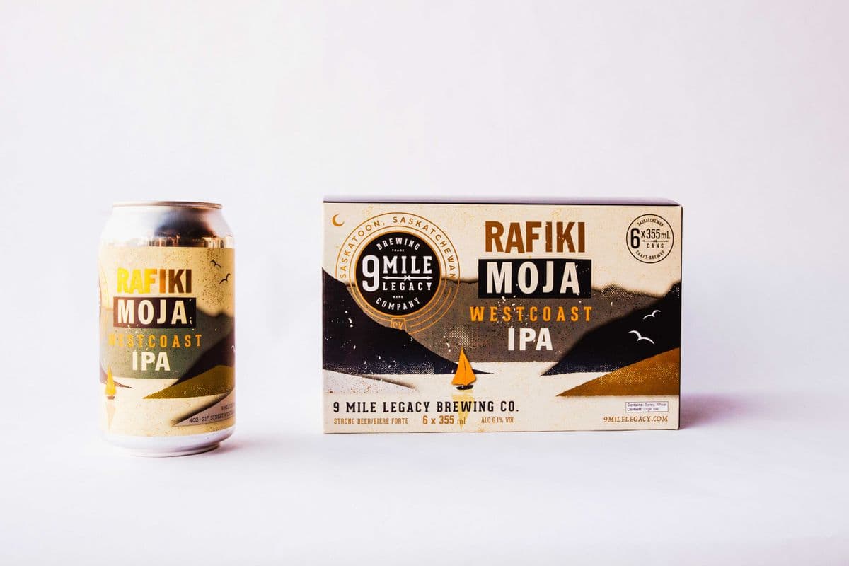 9 Mile Legacy - Rafiki Moja IPA (4 x 473 ml Cans)