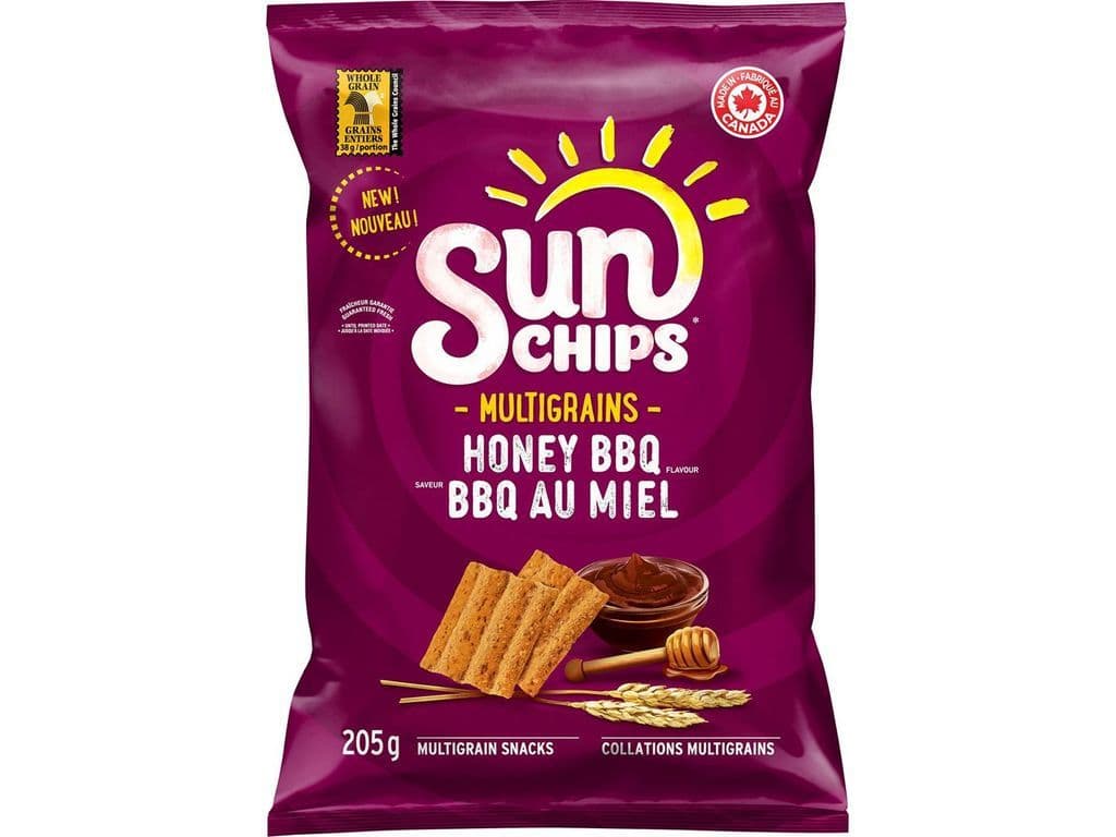 Sunchips Honey BBQ Multigrain Corn Chips 205g Sweet and Tangy Snack