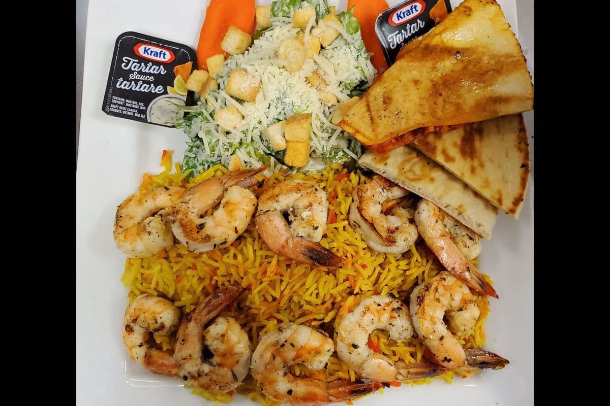 Grilled Shrimp with Smoked Rice
