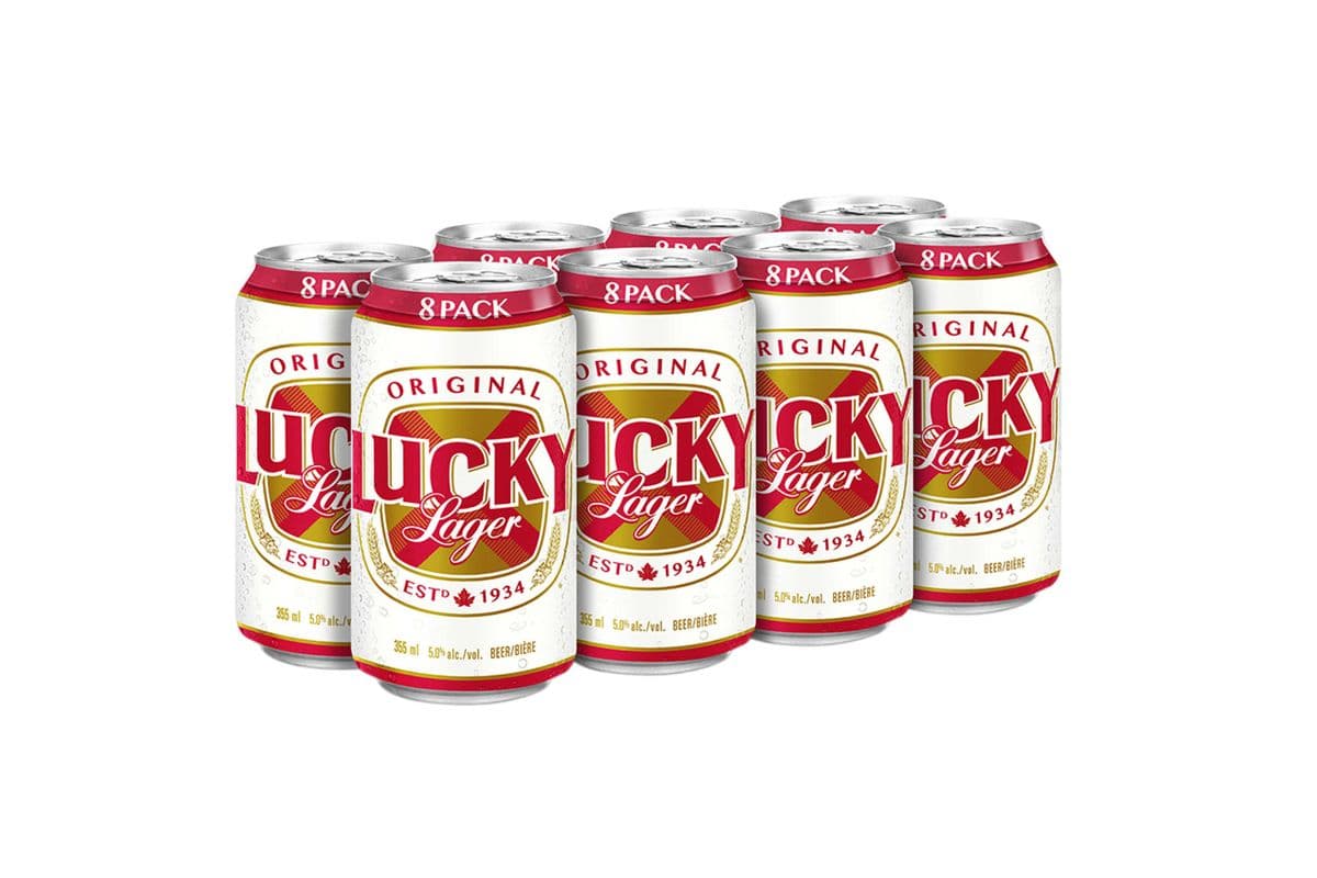 Lucky Lager (8 x 355 ml Cans)
