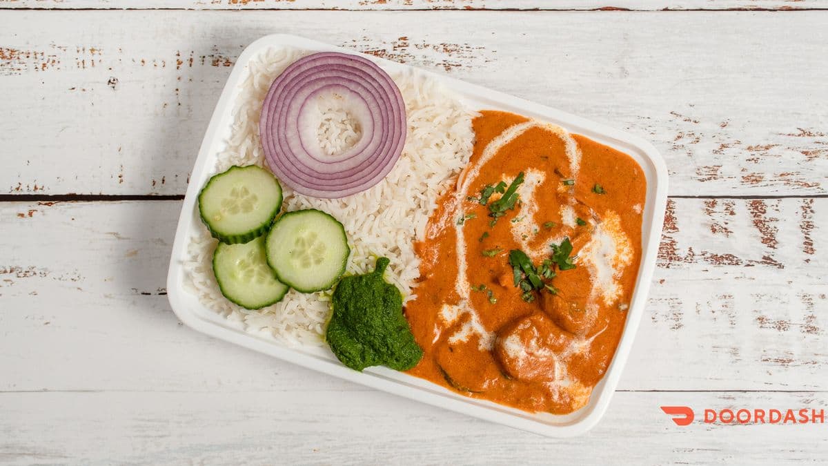 Soya Chaap Makhni+Rice- LARGE