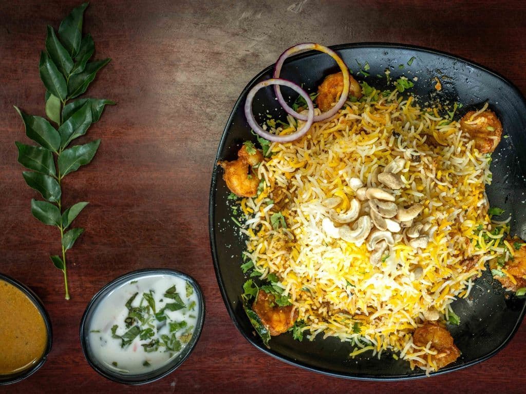 Prawns Cashew Biryani 