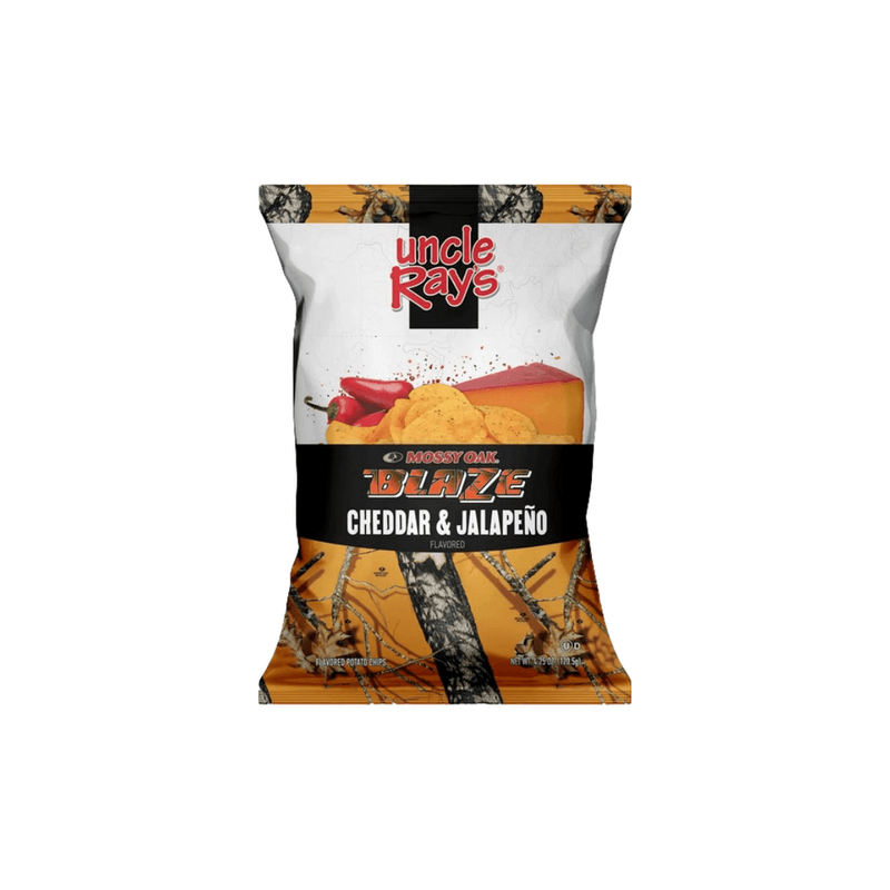 Uncle Ray’s Mossy Oak Blaze Cheddar & Jalapeno Chips – USA (4.25oz)
