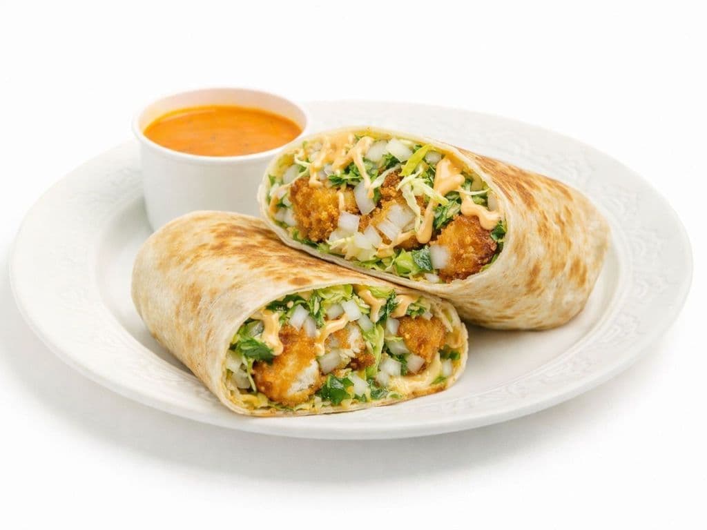 Baja Burrito (Battered Fish)