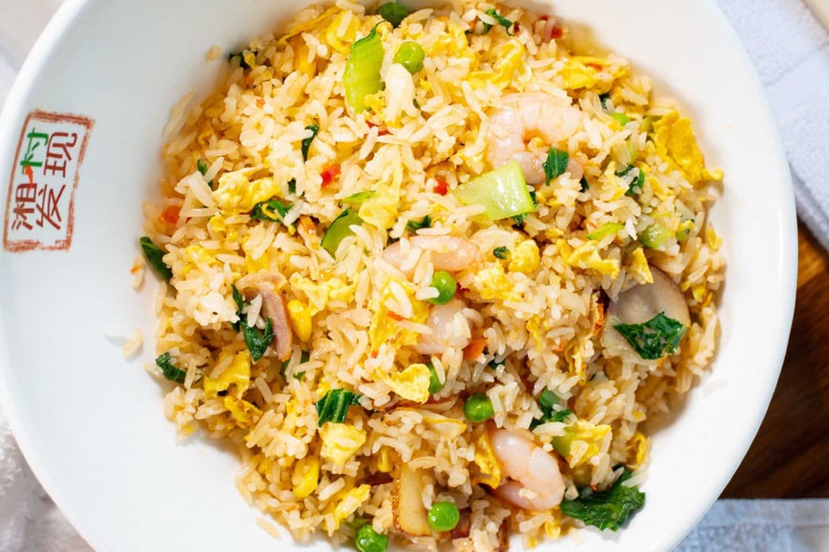 Stir Fried Rice with Salty Pork 农家炒饭