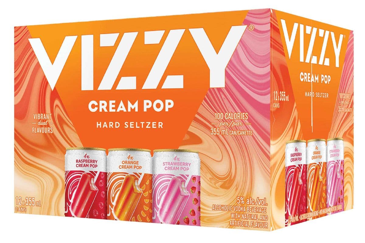 Vizzy Cream Pop 12 Can (12 x 355 ML)