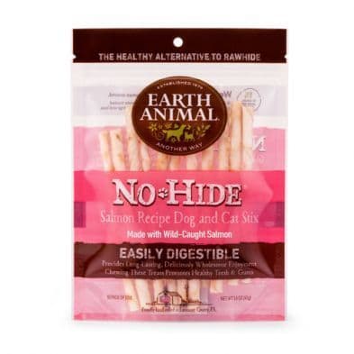 Earth Animal No-Hide Salmon Recipe Stix (10 Pack) Dog & Cat Chew