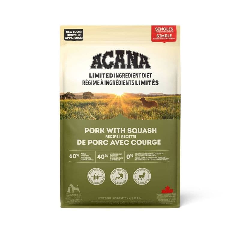 Acana Singles Pork + Squash Recipe Dog