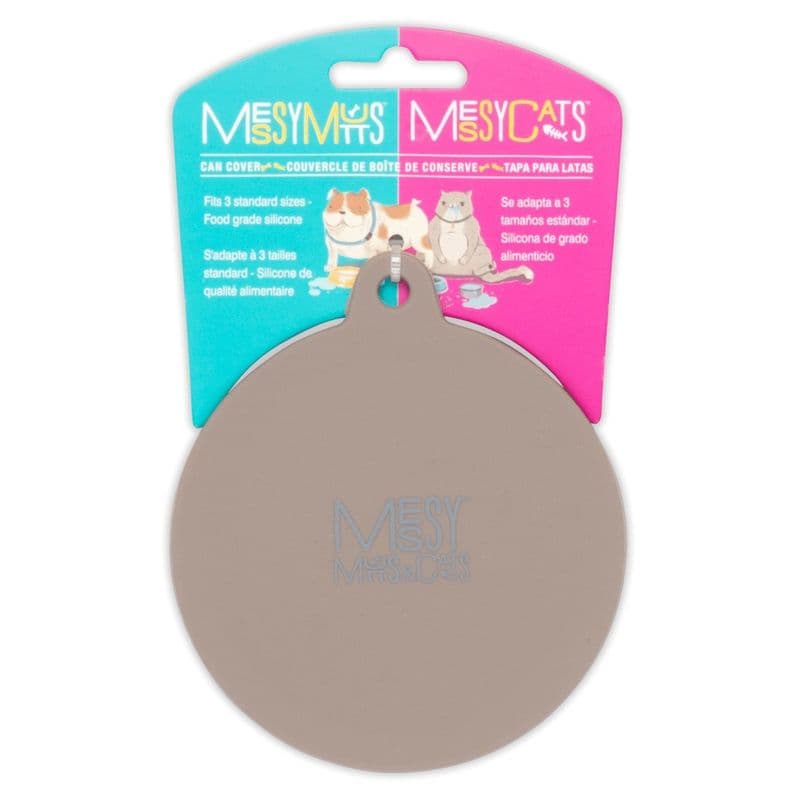 Messy Mutts Silicone Universal Can Cover - Grey