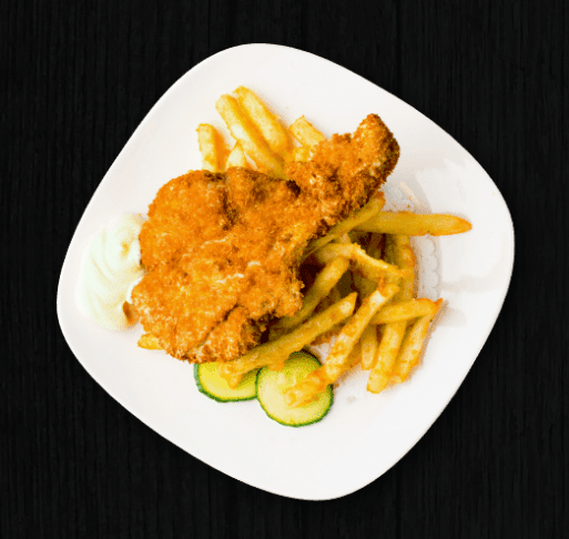 Pork Chop Cutlet and French Fries 吉列豬扒薯條