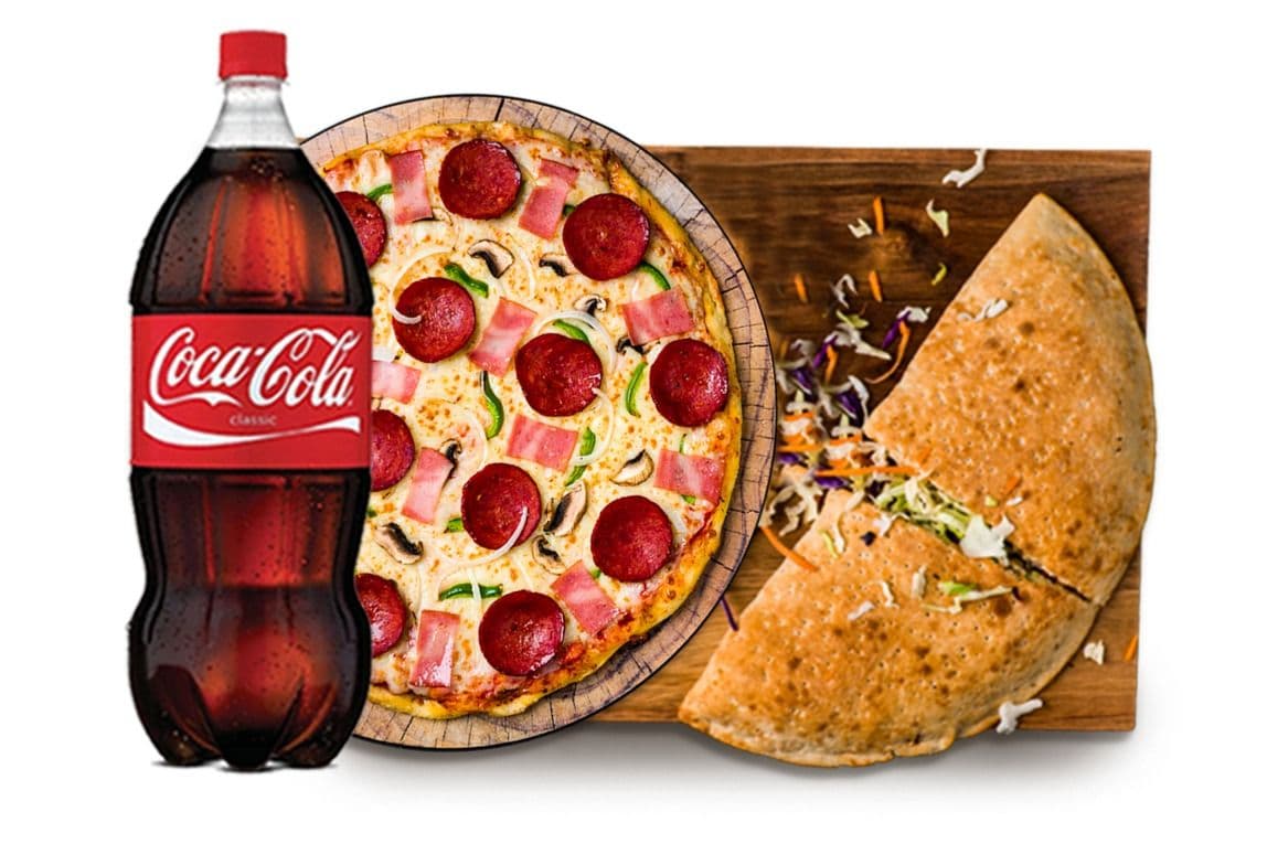 Super Combo One with One Three-Topping Pizza and One Calzone