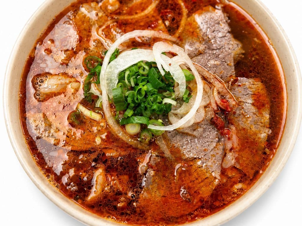 13b.Peanut satay beef noodle soup
