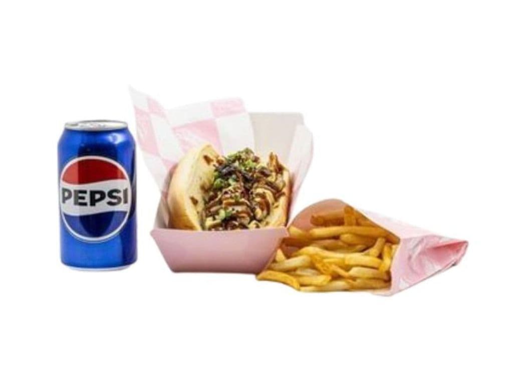 #3-Teriyaki Chicken Japa Hot Dog Combo