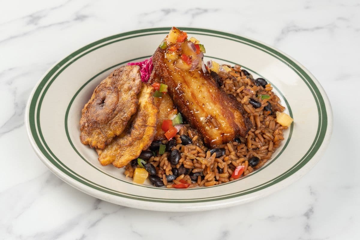Honey Glazed Pork Belly Plate