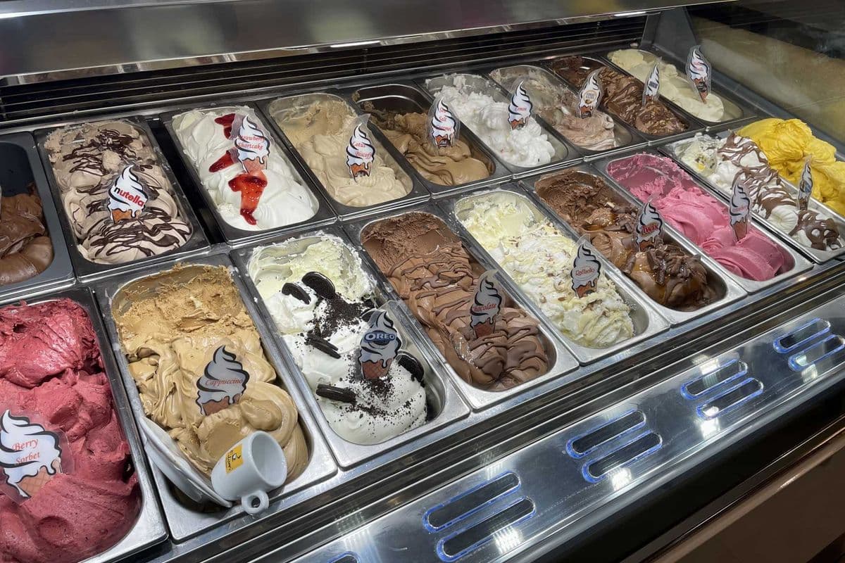 three scoop in a cup