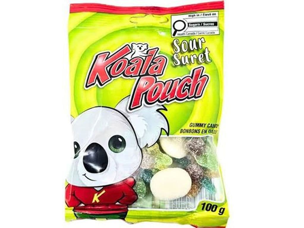 Koala Pouch Sour Gummies 100g Candies