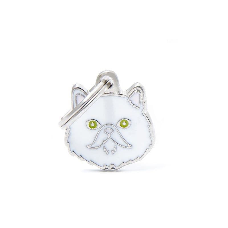 MyFamily White Persian Engraved Tag