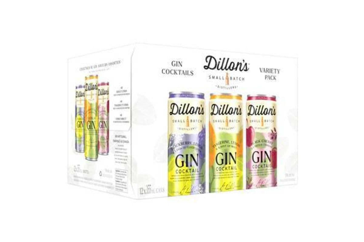 Dillon's Gin Cocktails Variety Pack (12 x 355 ml)