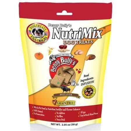 Benny Bullys Beef Liver Nutrimix Dog & Cat Treat 58 g