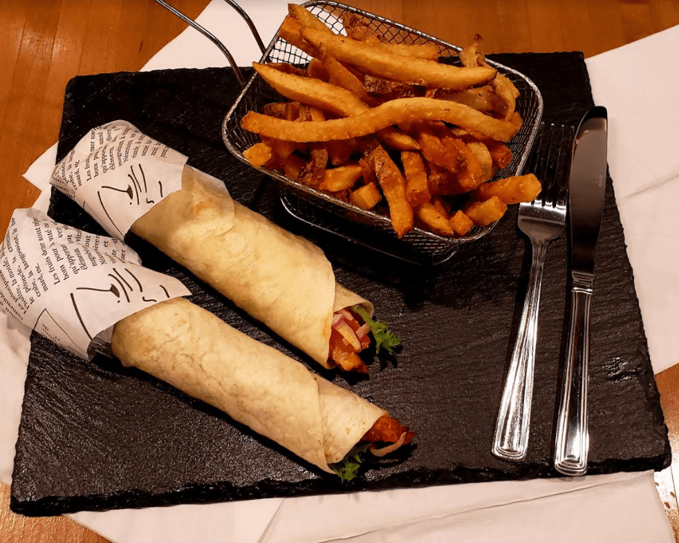 Wrap au poulet Deux morceaux