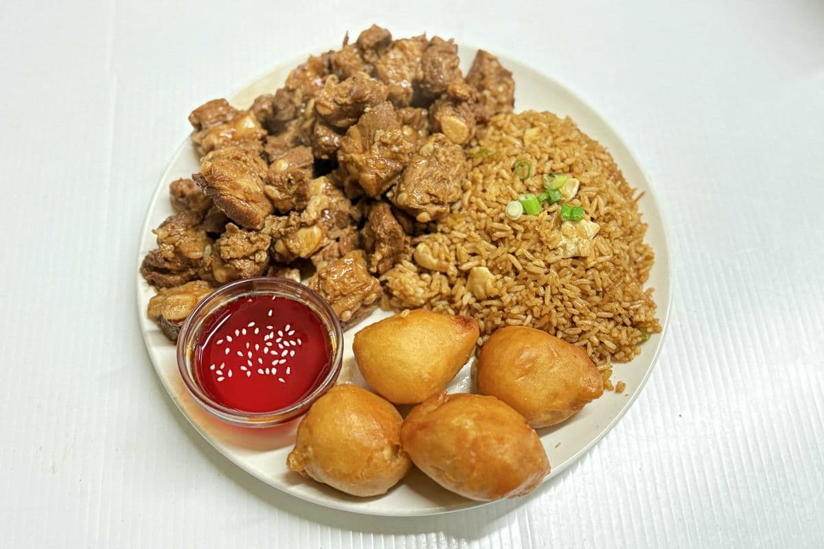 # 9(rice,4balls, garlic ribs)