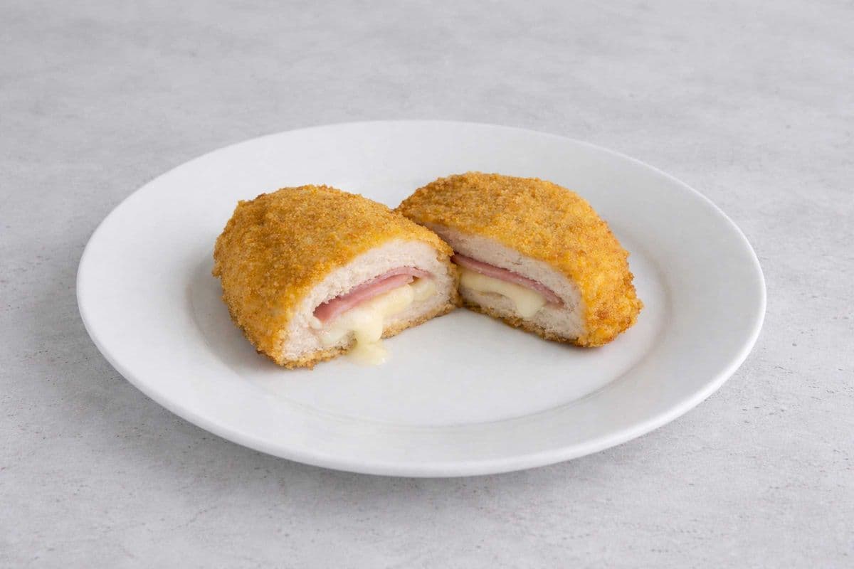 Cordon Bleu (Chicken Breast stuffed with Swiss Cheese & Ham)