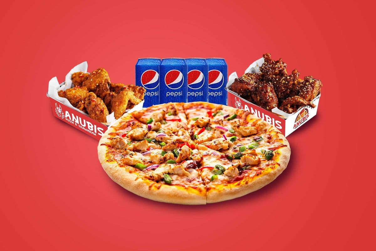 One Extra Large Pizza 18 Wings Combo