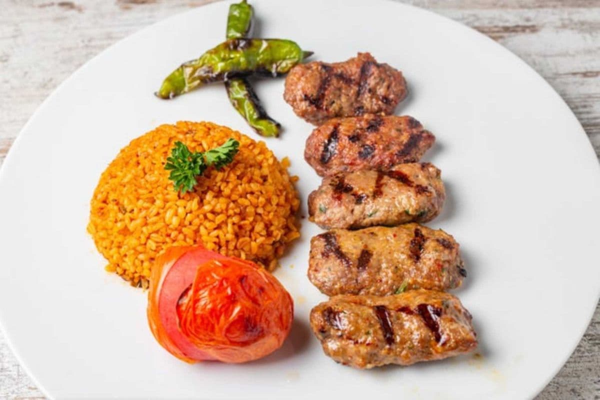 Kofte Kabob With Bulgur pilaff