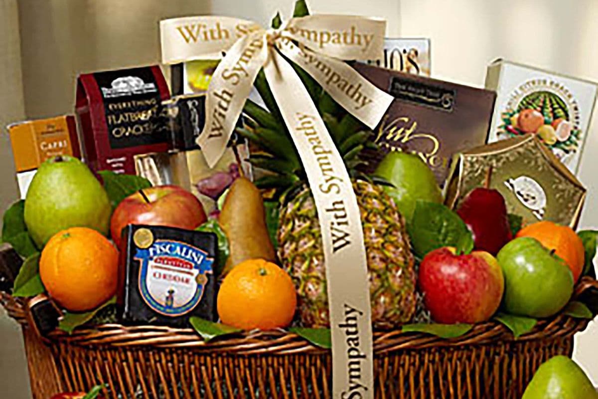Sorry For Your Loss Sympathy Fruit Basket