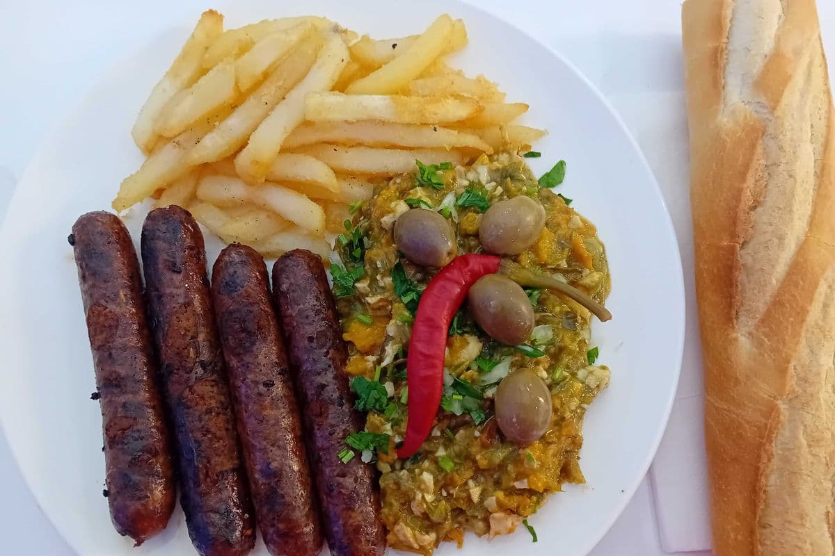 Assiette kafteji merguez