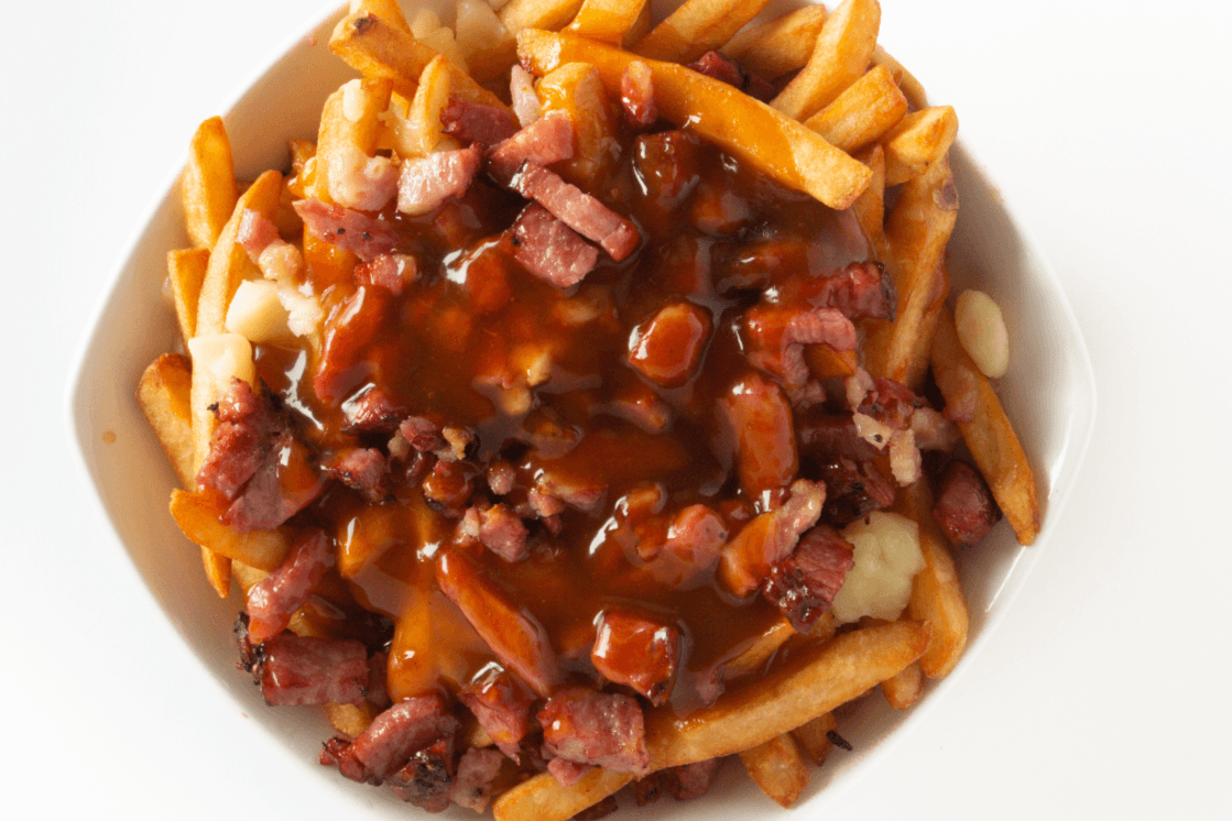 Petite poutine viande fumee