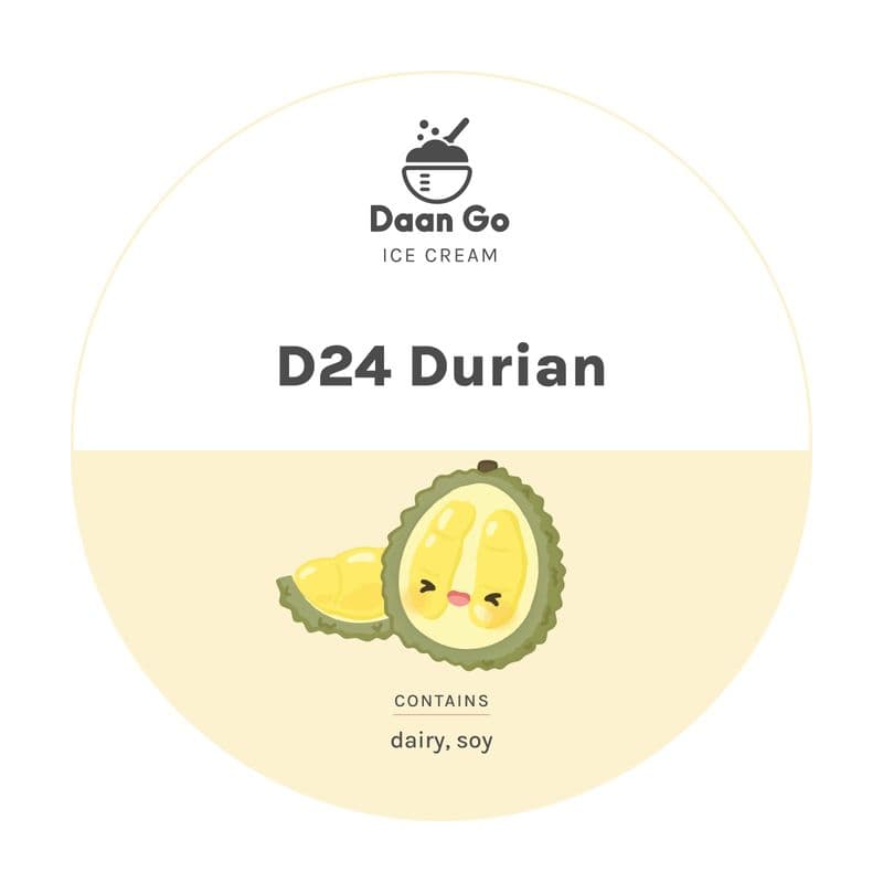 Premium D24 Durian Ice Cream