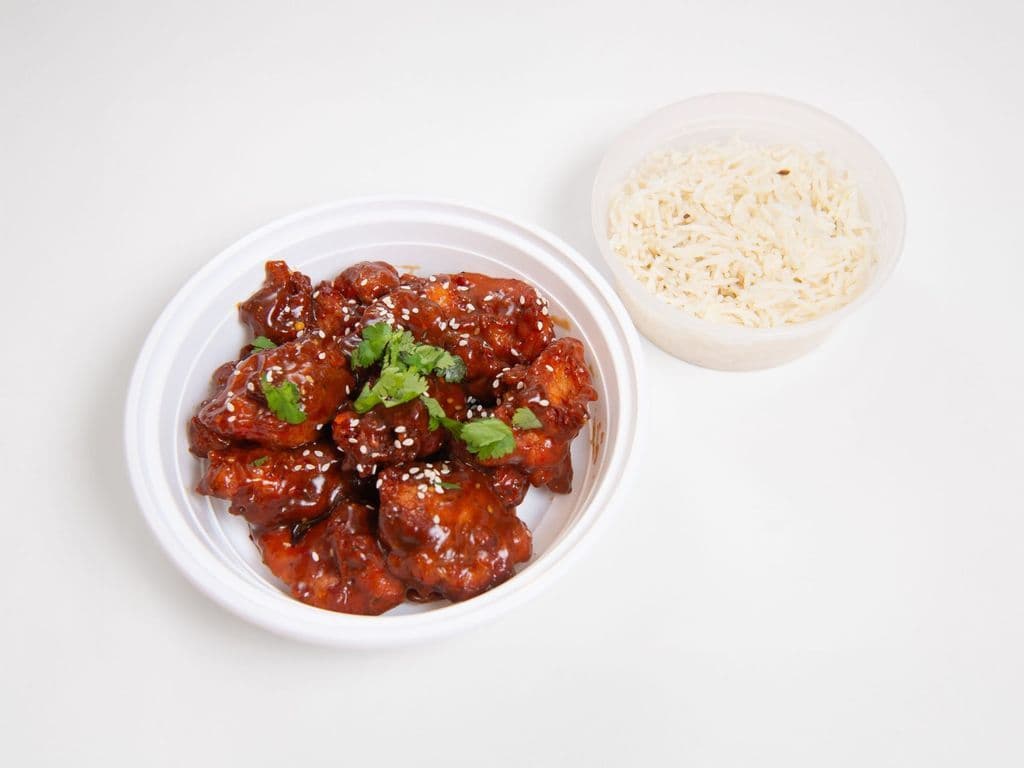 Honey Garlic Chicken (with rice)