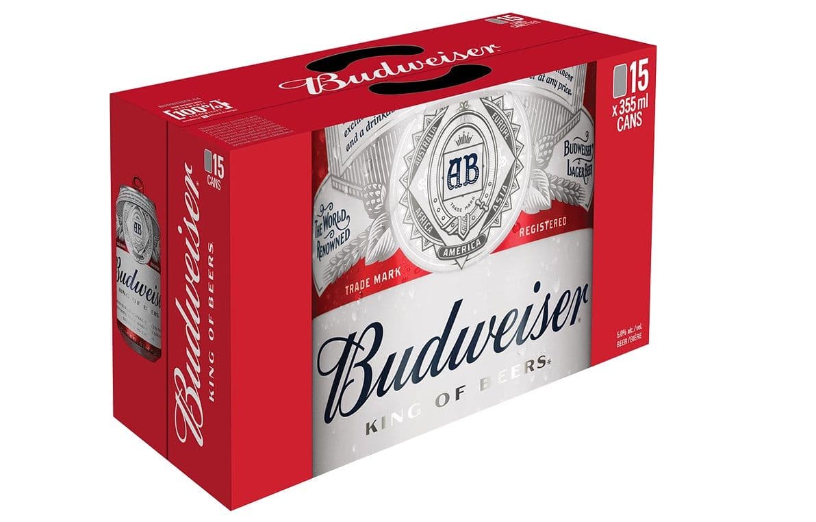 Budweiser 15 Can (15 x 355 ml)