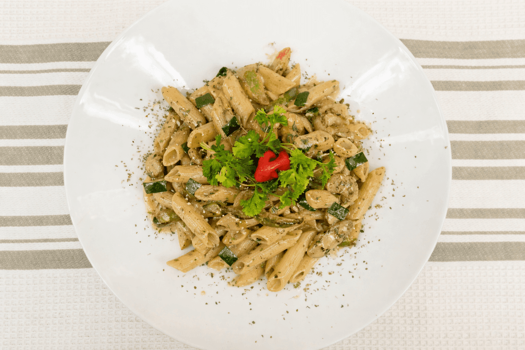 Halal Jerk Veggie Pasta