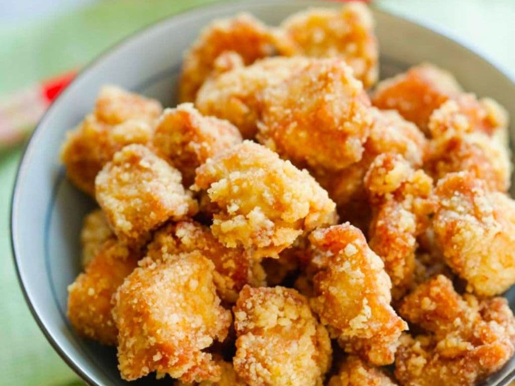 1/3 pound popcorn chicken side bbq 