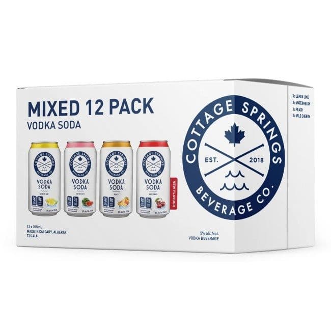Cottage Springs Vodka Soda 12 SLEEK (12 x 355 ml Cans)